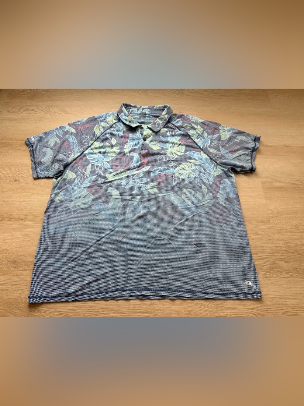 Tommy Bahama Polo Shirt Mens Size XXXL Boardwalk Fade Floral IslandZone Golf